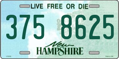 NH license plate 3758625