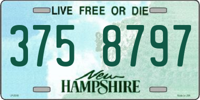NH license plate 3758797
