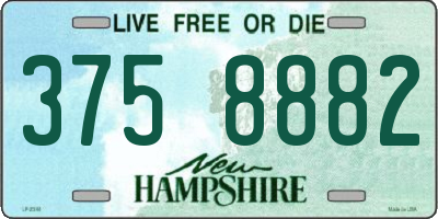 NH license plate 3758882
