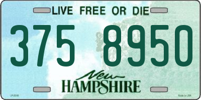 NH license plate 3758950
