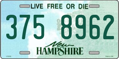 NH license plate 3758962