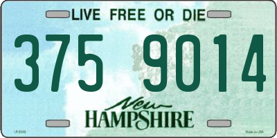 NH license plate 3759014