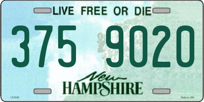 NH license plate 3759020