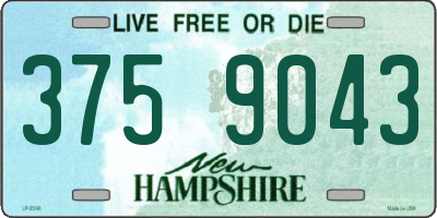 NH license plate 3759043