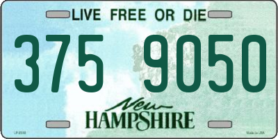 NH license plate 3759050