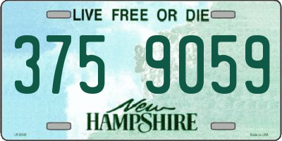 NH license plate 3759059