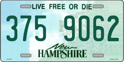 NH license plate 3759062
