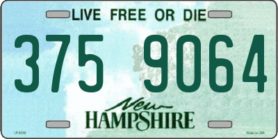 NH license plate 3759064