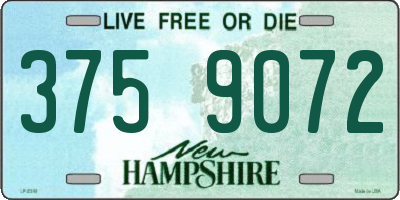 NH license plate 3759072