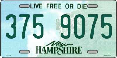 NH license plate 3759075
