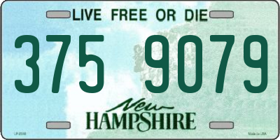 NH license plate 3759079