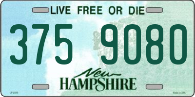 NH license plate 3759080