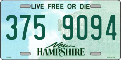 NH license plate 3759094