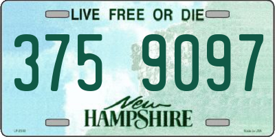 NH license plate 3759097