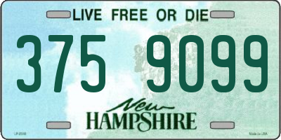 NH license plate 3759099