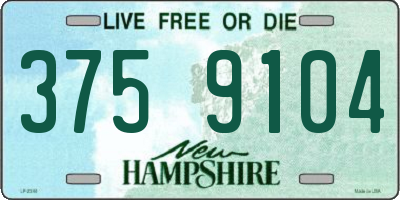 NH license plate 3759104