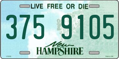 NH license plate 3759105