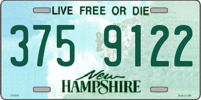 NH license plate 3759122