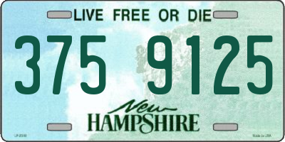 NH license plate 3759125