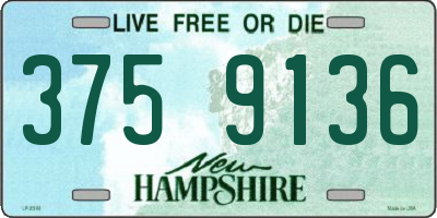 NH license plate 3759136