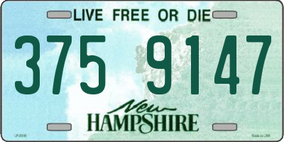 NH license plate 3759147
