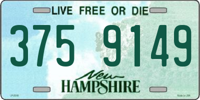NH license plate 3759149