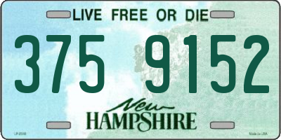 NH license plate 3759152