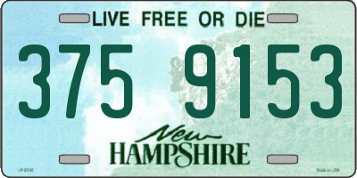 NH license plate 3759153