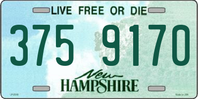 NH license plate 3759170