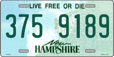 NH license plate 3759189