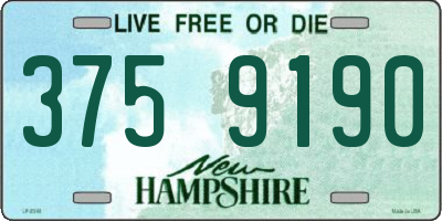 NH license plate 3759190