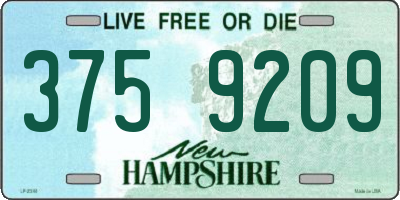 NH license plate 3759209