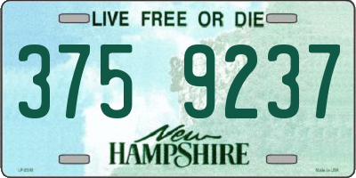 NH license plate 3759237