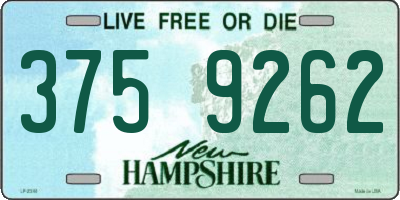 NH license plate 3759262