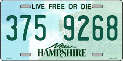 NH license plate 3759268