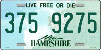 NH license plate 3759275