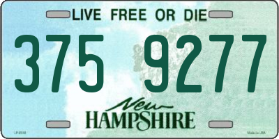 NH license plate 3759277