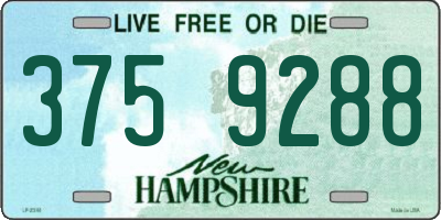 NH license plate 3759288