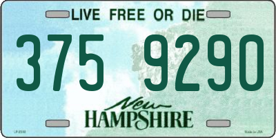 NH license plate 3759290