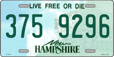 NH license plate 3759296