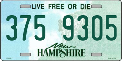 NH license plate 3759305