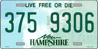 NH license plate 3759306