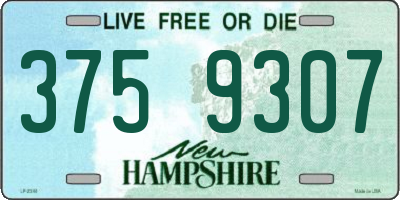 NH license plate 3759307