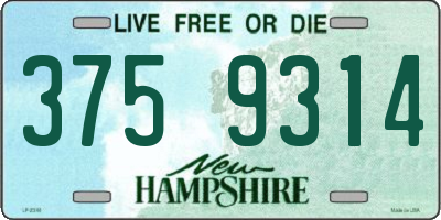 NH license plate 3759314