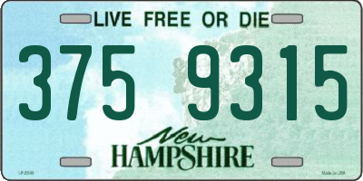NH license plate 3759315
