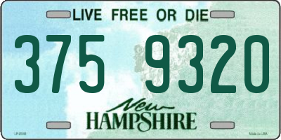 NH license plate 3759320