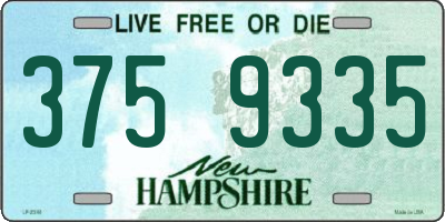 NH license plate 3759335