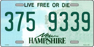NH license plate 3759339