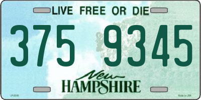 NH license plate 3759345