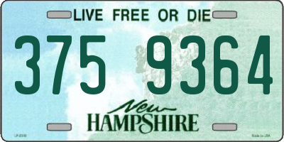 NH license plate 3759364